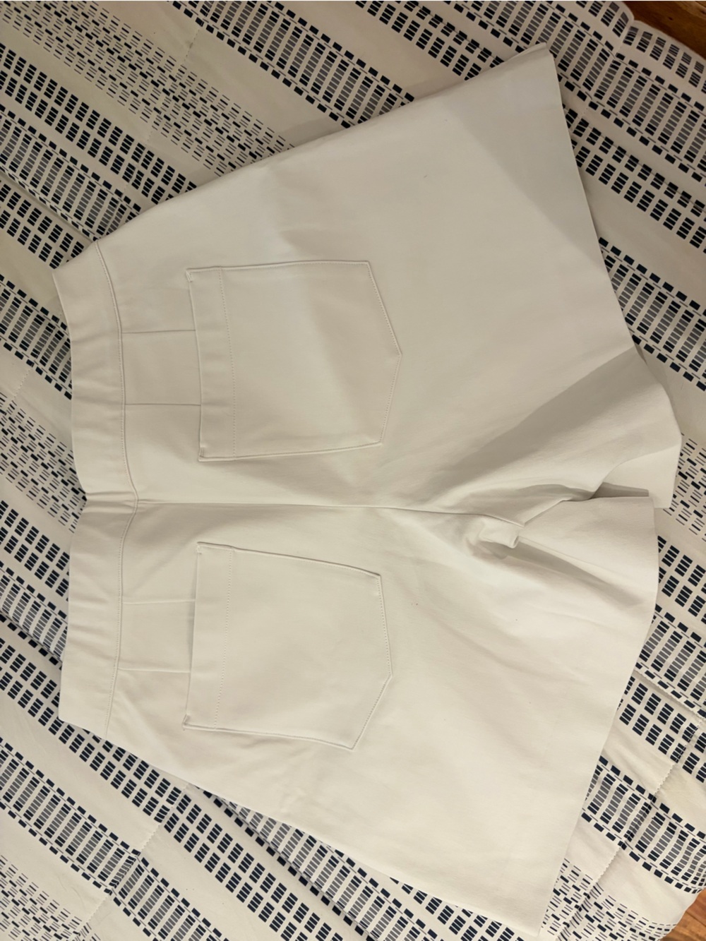 SPANX White High-Rise Back Pocket Shorts